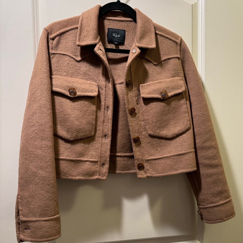Rails Easton Cropped Shirt Jacket Size XS